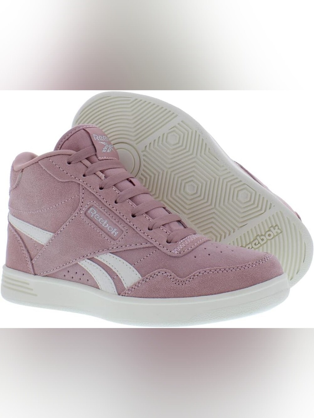 Reebok Club High Top Sneakers - Maroon and Chalk